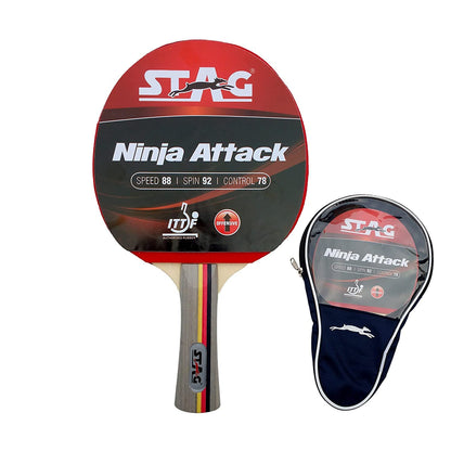 Stag Ninja Attack Table Tennis Racquet - InstaSport