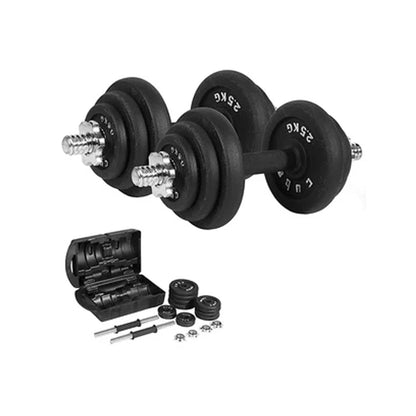 The Cube Adjustable Dumbell 20 Kg Kit - Black