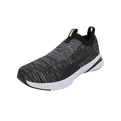 Puma Softride Rift Runlyn Knit Men's Slip-On Shoes (Black-Cool Dark Gray-Lemon Meringue) 31076601