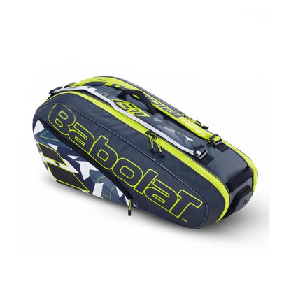 Babolat Pure Aero RH 6 Tennis Kitbag - Grey & Yellow - InstaSport