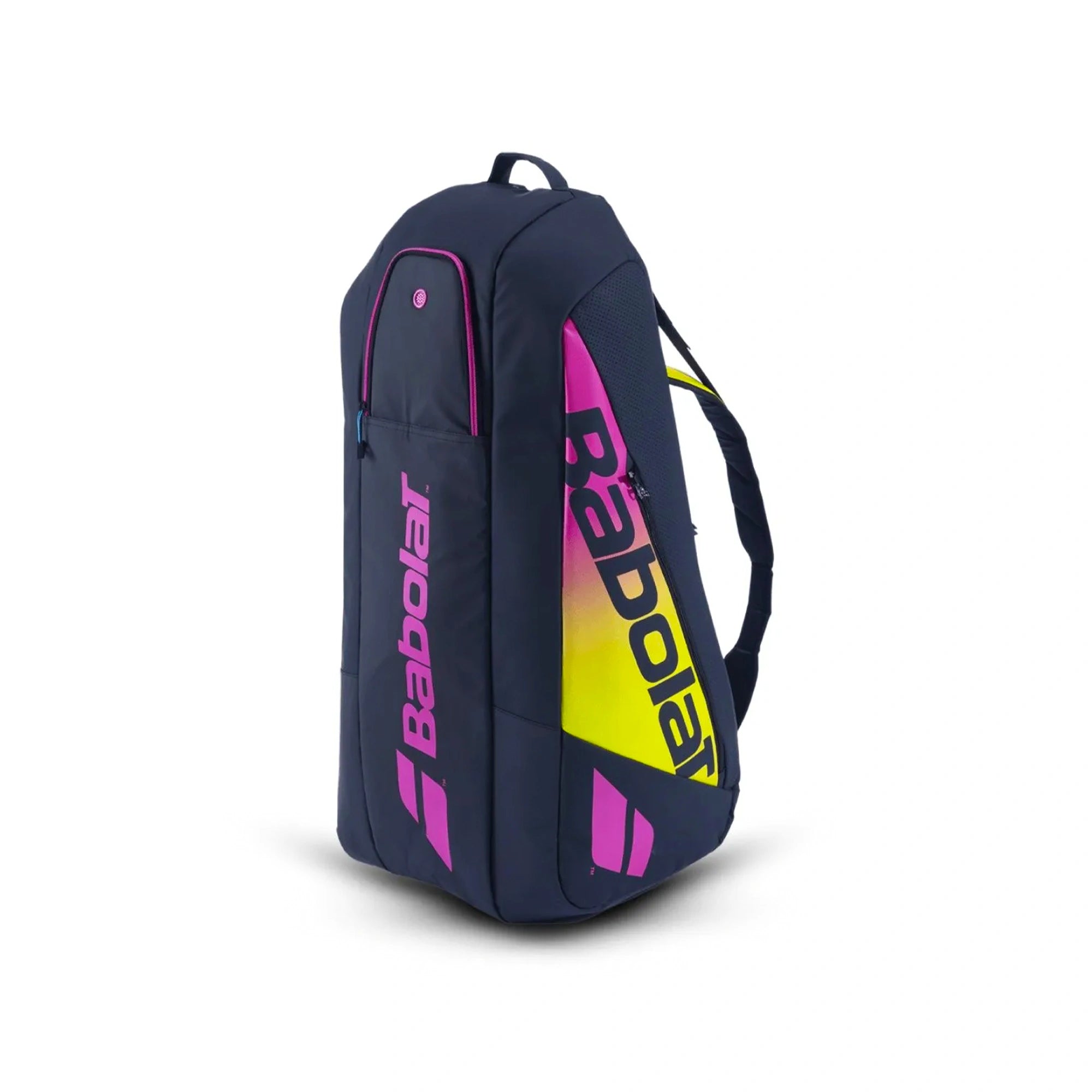 Babolat Pure Aero Rafa RH 6 Tennis Kitbag ( Blue/ Yellow/ Pink) - InstaSport