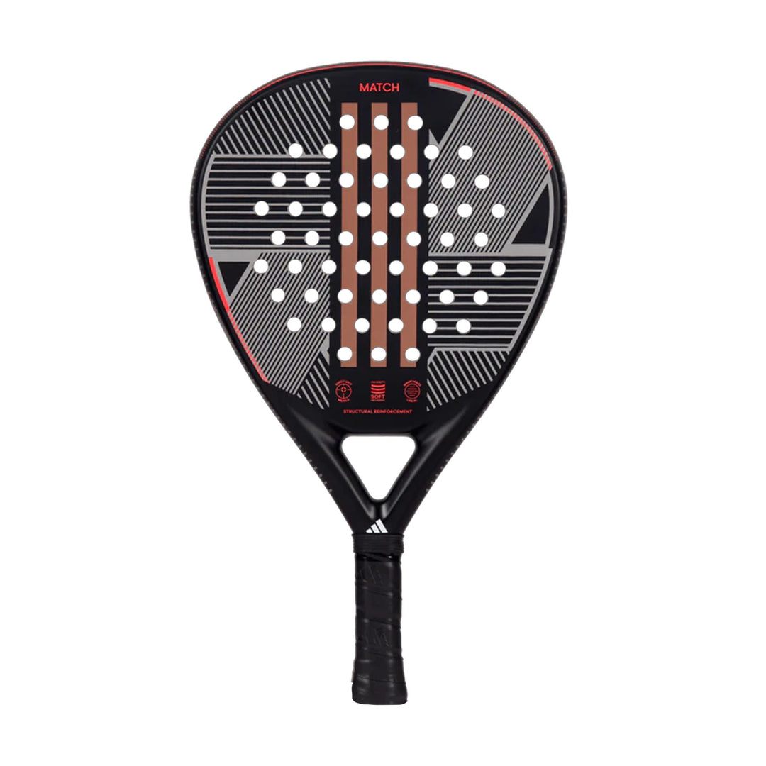 Adidas Match 3.3 Padel Racquet - Black/ Red