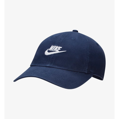 Nike Club Unstructured Futura Wash Cap - Midnight Navy/White