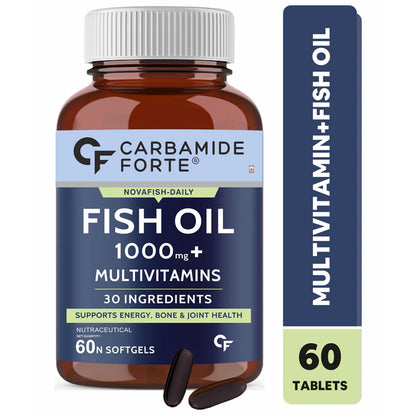 Carbamide Forte Fish Oil Daily 1000mg+ Multivitamin 60 Tablets - InstaSport