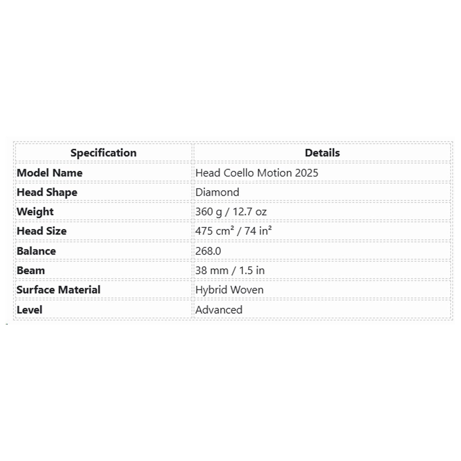 Head Coello Motion 2025 Padel Racquet
