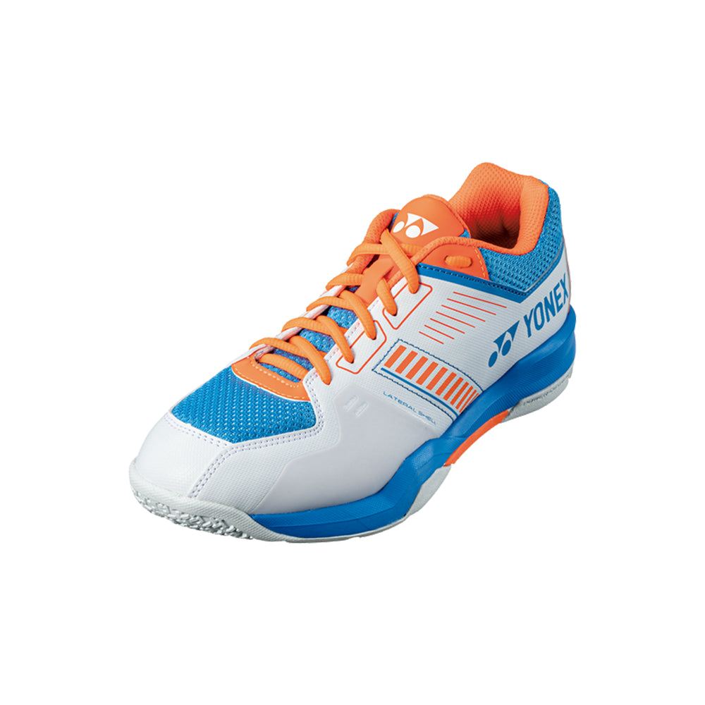 YONEX Power Cushion Strider Flow Badminton Shoes - White/ Sky Blue