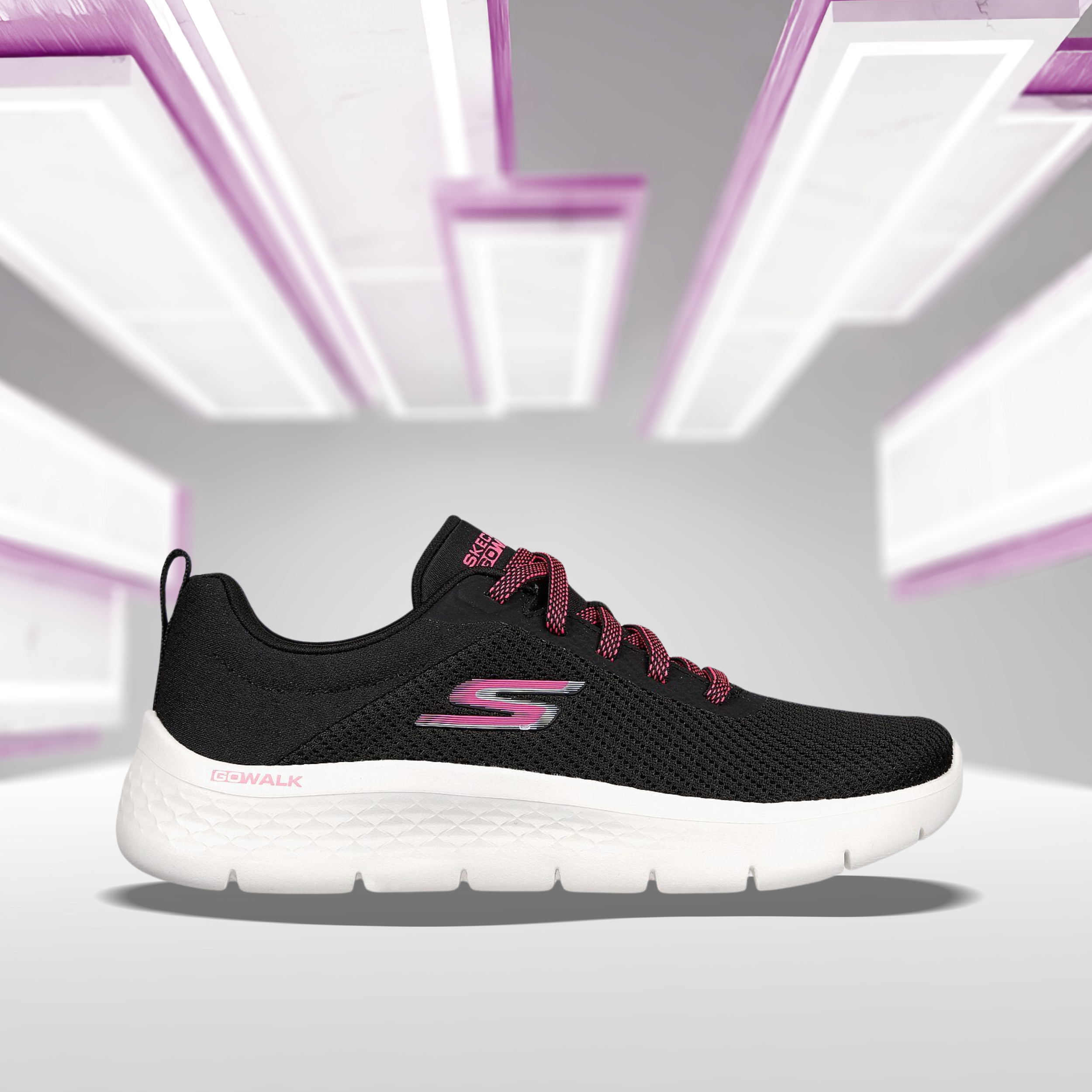 SKECHERS GO WALK FLEX (124952-BKHP)