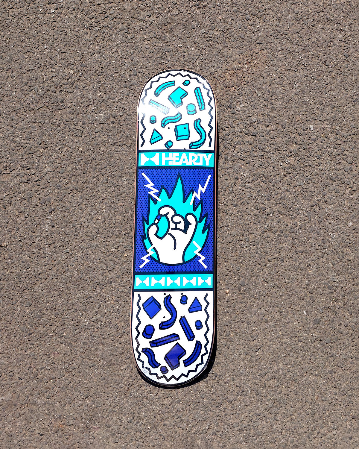 Hearty Skateboard Deck Take a Chill Pill Teal Blue- 8.0", 8.125" & 8.25" - InstaSport