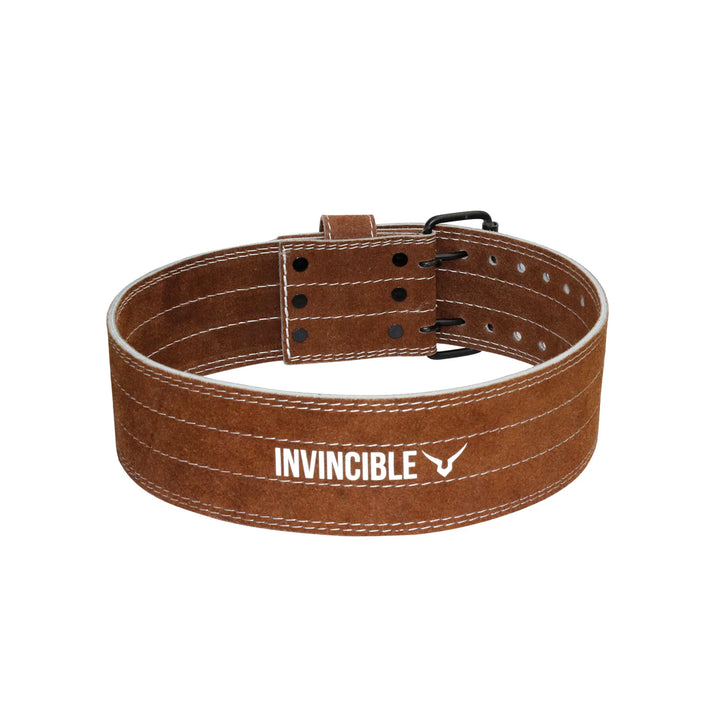 Invincible Heavy Duty Leather Weight Lifting Gym Belt for Heavy Workout for Men & Women 4