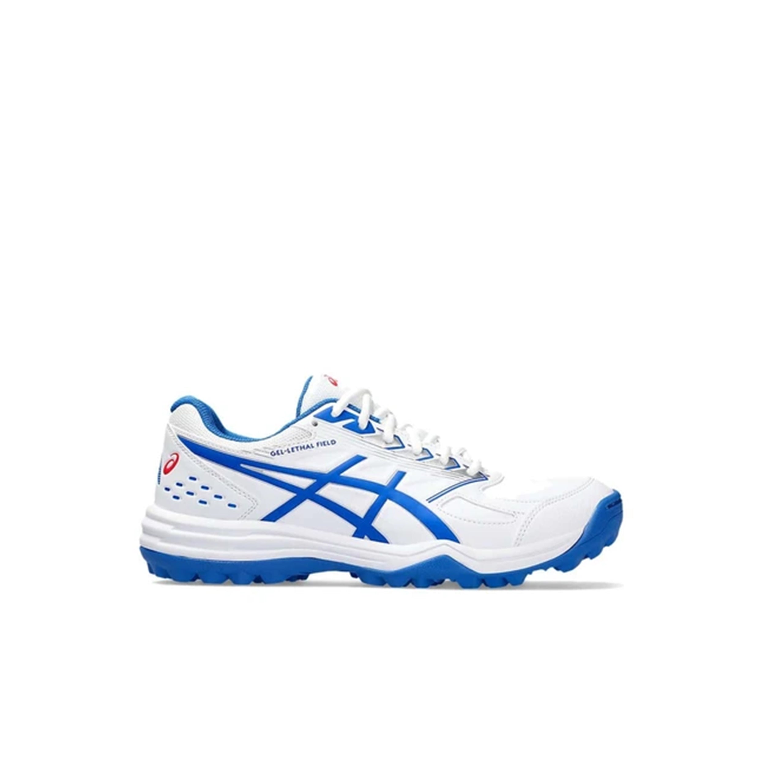 Asics Gel Lethal Field Men's Cricket Shoes (White/ Tuna Blue) - InstaSport