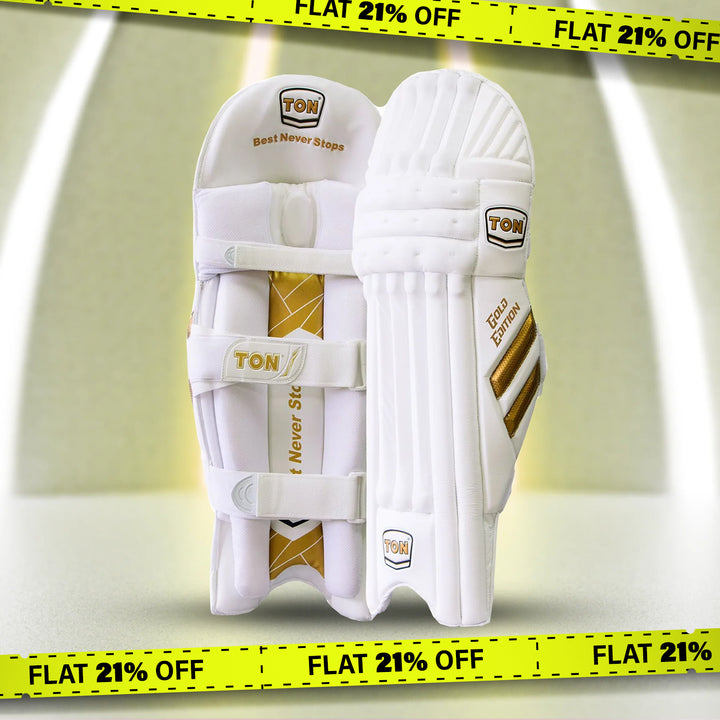 SS Ton Gold Edition Light Weight Cricket Batting Pads - DOD