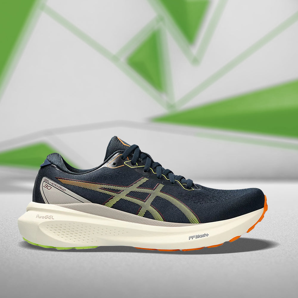 ASICS GEL-KAYANO 30 (M) - (FRENCH BLUE/NEON LIME) RUNNING SHOES - InstaSport