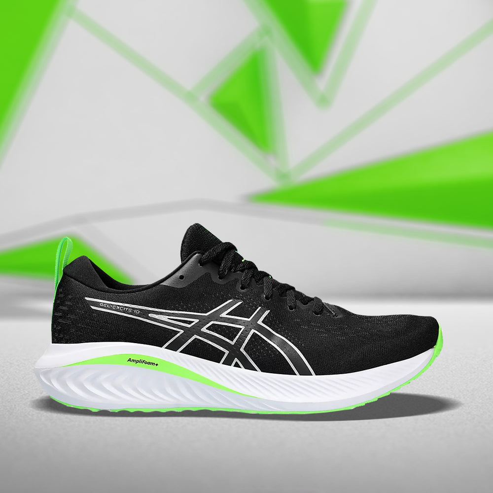 ASICS GEL-EXCITE 10 (M) - (BLACK/PURE SILVER) RUNNING SHOES - InstaSport