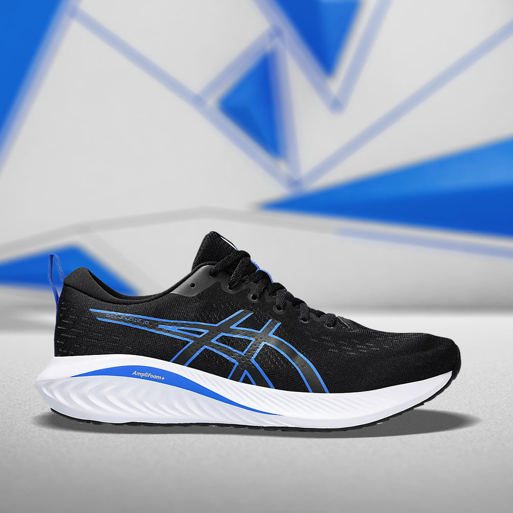 ASICS GEL-EXCITE 10 (M) - (BLACK/ILLUSION BLUE) RUNNING SHOES - InstaSport