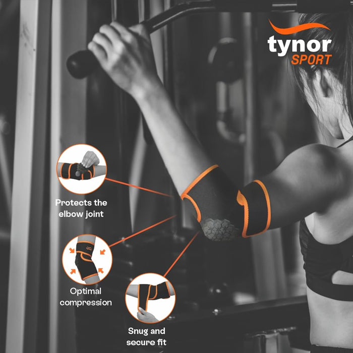 Tynor Elbow Wrap Neo - Black & Green - InstaSport