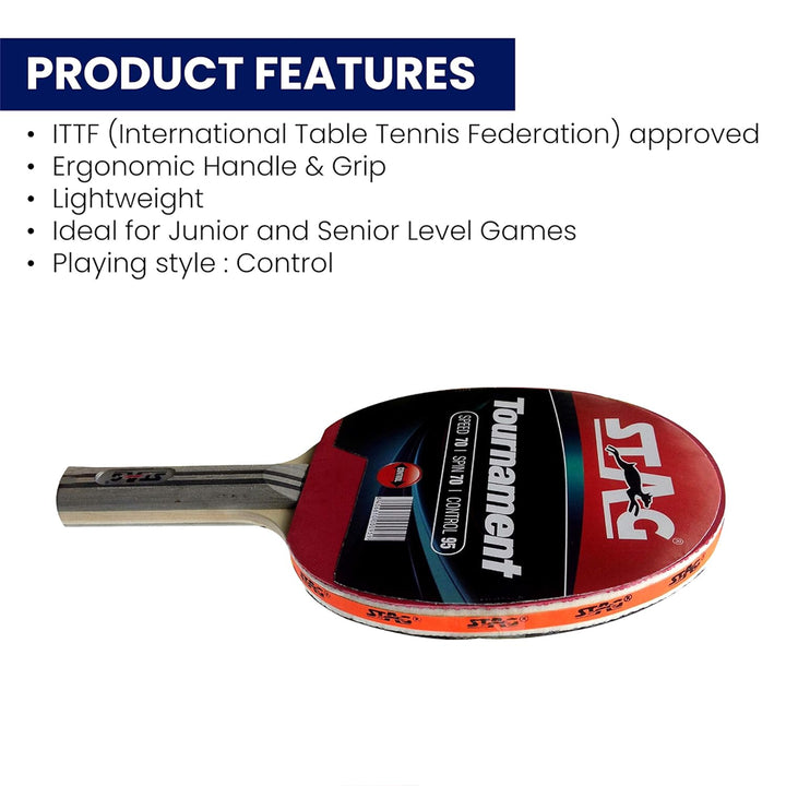 Stag Tournament Table Tennis Racquet