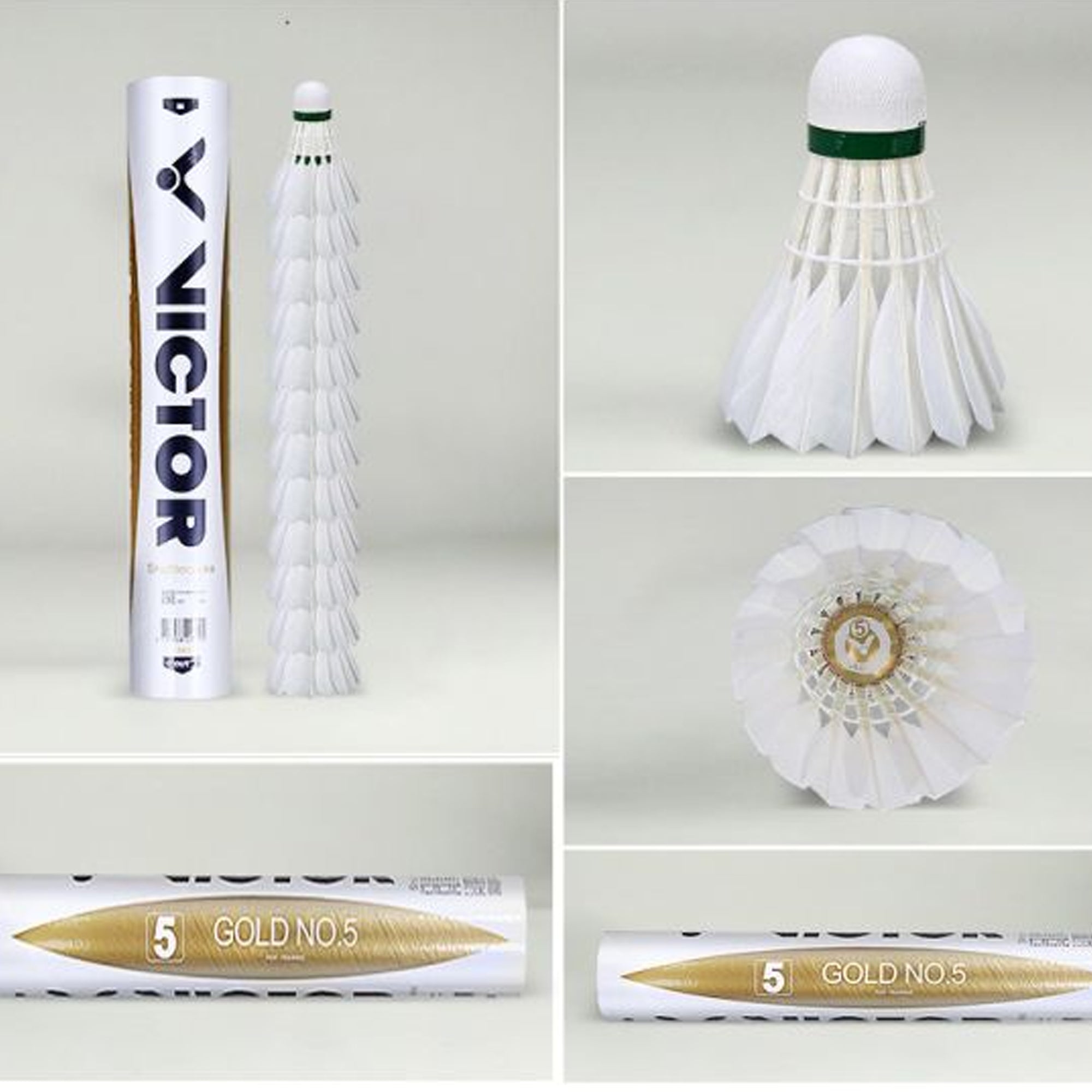 Victor Gold No.5 Feather Badminton Shuttlecock