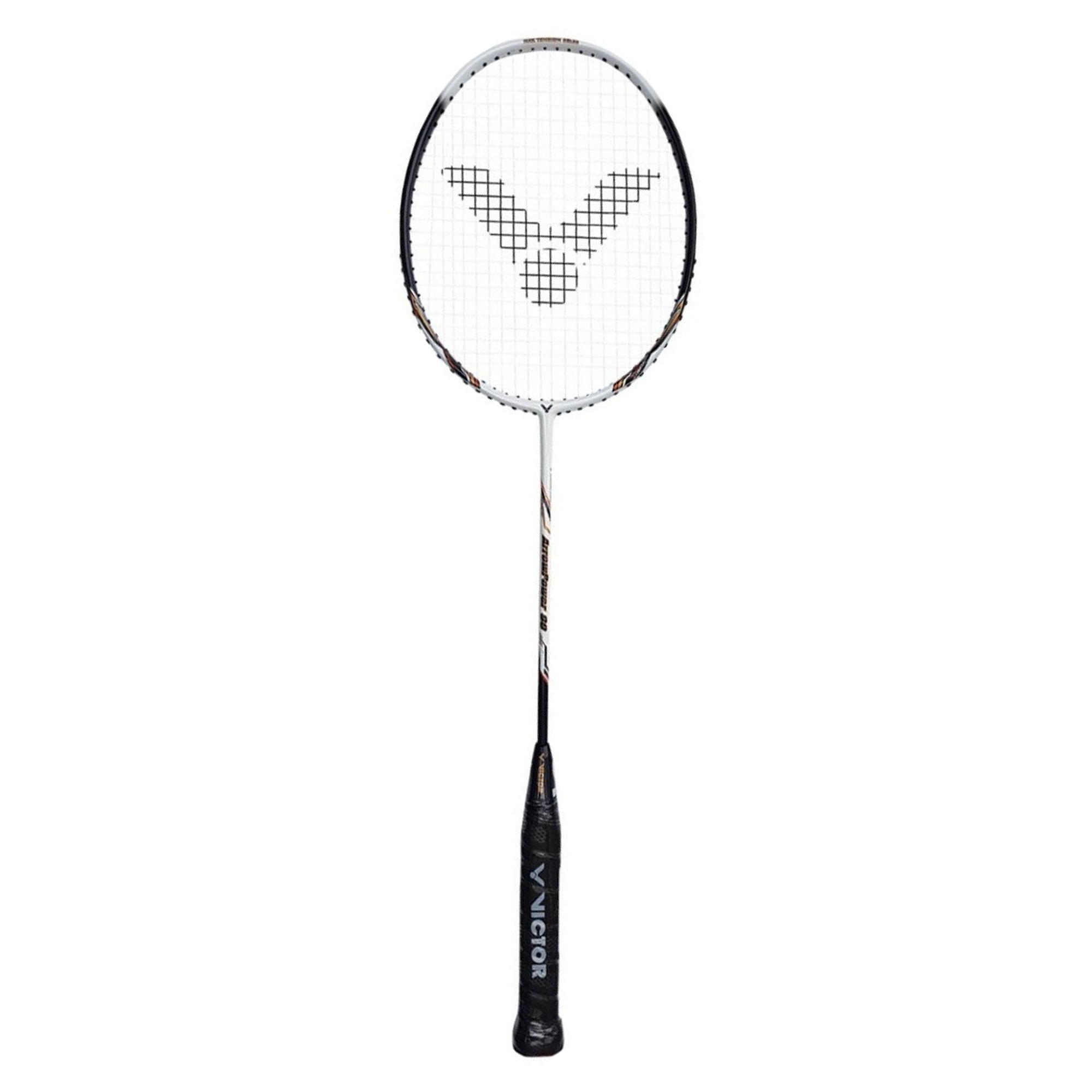 Victor Arrow Power 90 Strung Badminton Racket (Black)