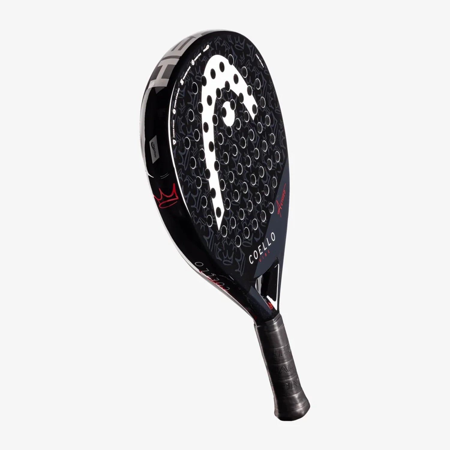 Head Coello Vibe 2025 Padel Racquet - Black/White