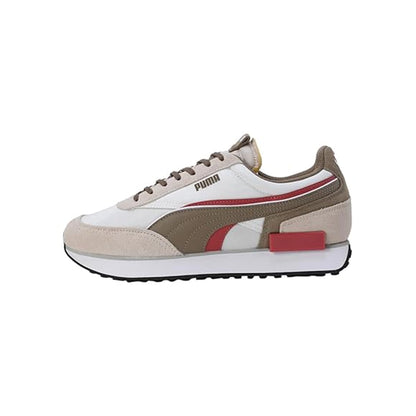 Puma Future Rider Double Unisex Sneaker (Warm White-Astro Red) 38063914