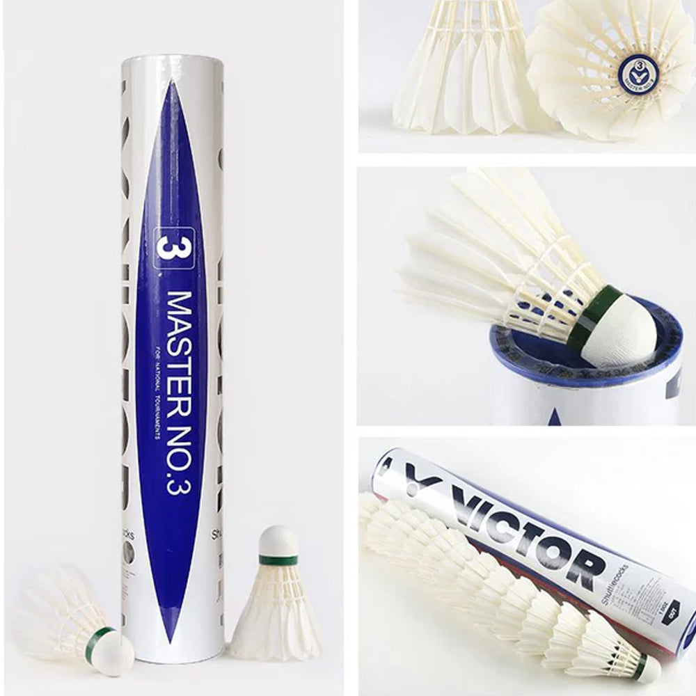 Victor Master No.3 Feather Badminton Shuttlecock