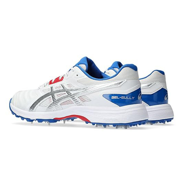 Asics Gel Gully 7 Cricket Shoes (White / Pure Silver) - InstaSport