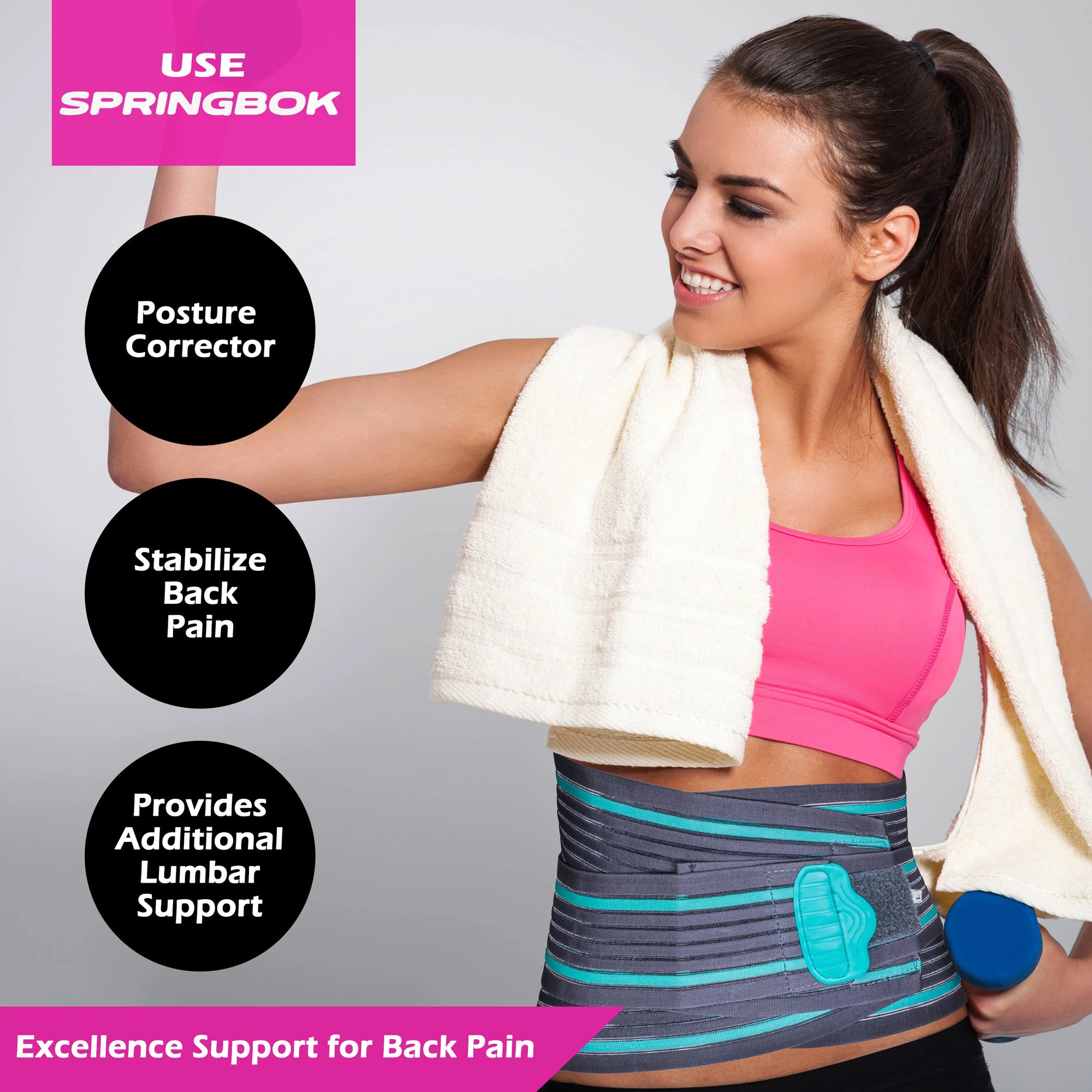 Springbok ABDOMINAL WRAP SUPPORT BELT - InstaSport