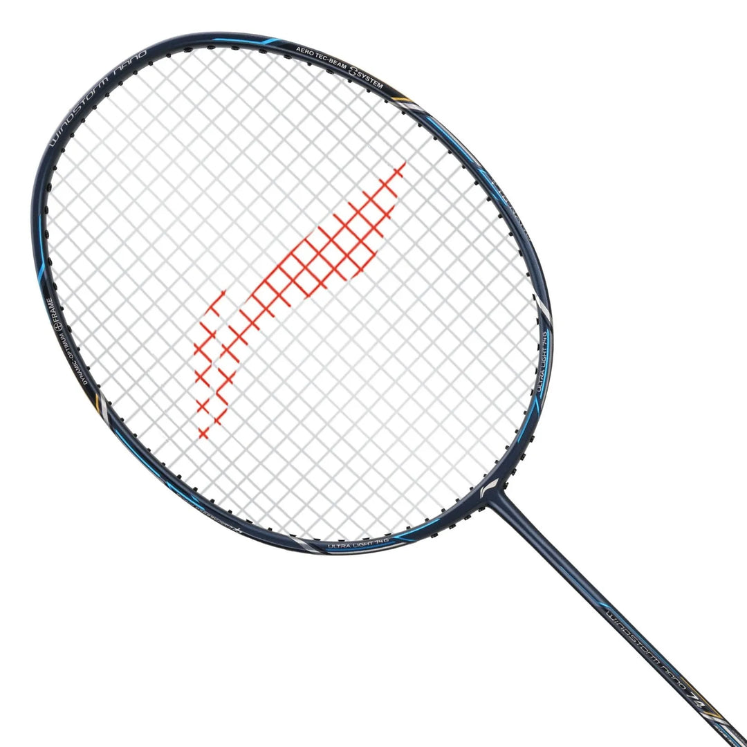 Li-Ning Windstorm Nano 74 Badminton Racket- Grey / Blue