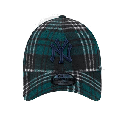 New Era NY Yankeens Check Adjustable Cap - Green