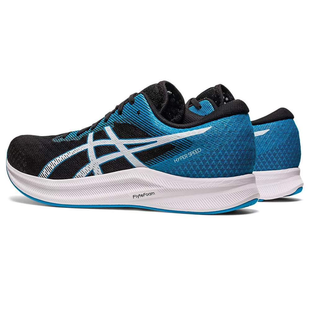 ASICS HYPER SPEED 2 (M) - (BLACK/ISLAND BLUE) - RUNNING SHOES - InstaSport