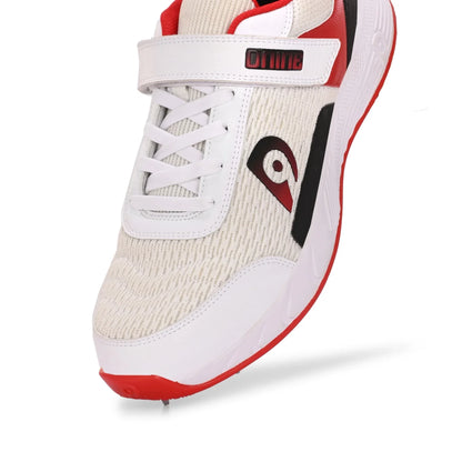 D9 Warrior - 1 Cricket Shoes - White/Red