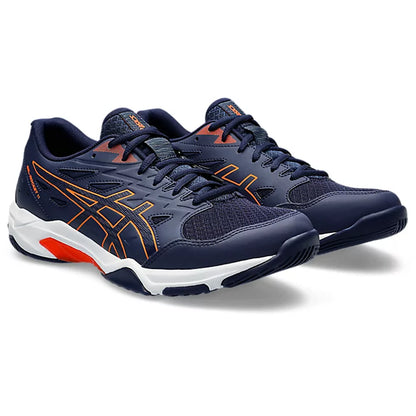 Asics Gel Rocket 11 Badminton Shoes (Peacoat/ Shocking Orange) - InstaSport