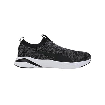 Puma Softride Rift Runlyn Knit Men's Slip-On Shoes (Black-Cool Dark Gray-Lemon Meringue) 31076601