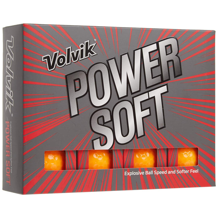 Volvik Power Soft Orange Golf Balls