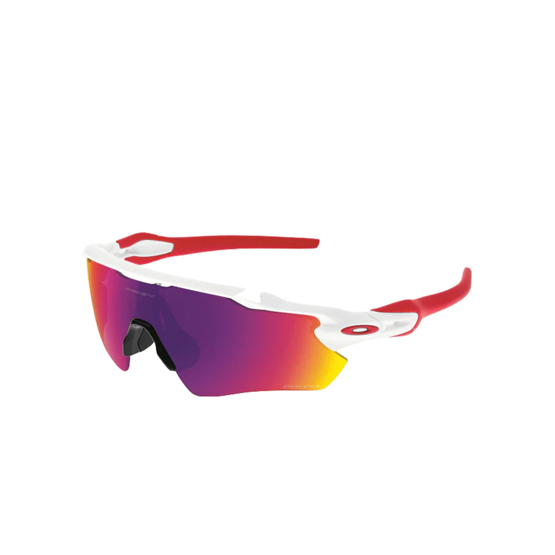 Oakley Radar EV pathed polished white Prizm road Sunglass