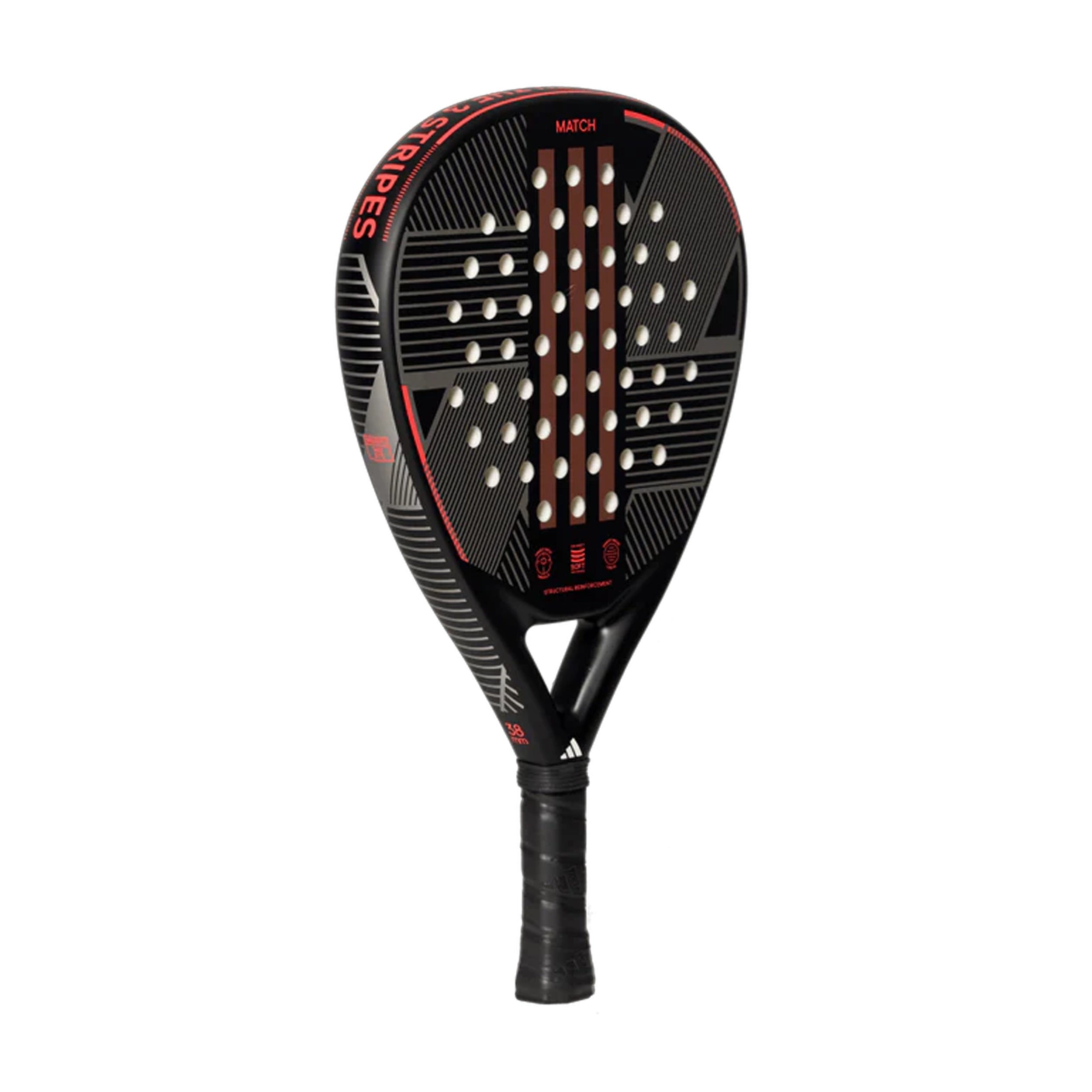 Adidas Match 3.3 Padel Racquet - Black/ Red