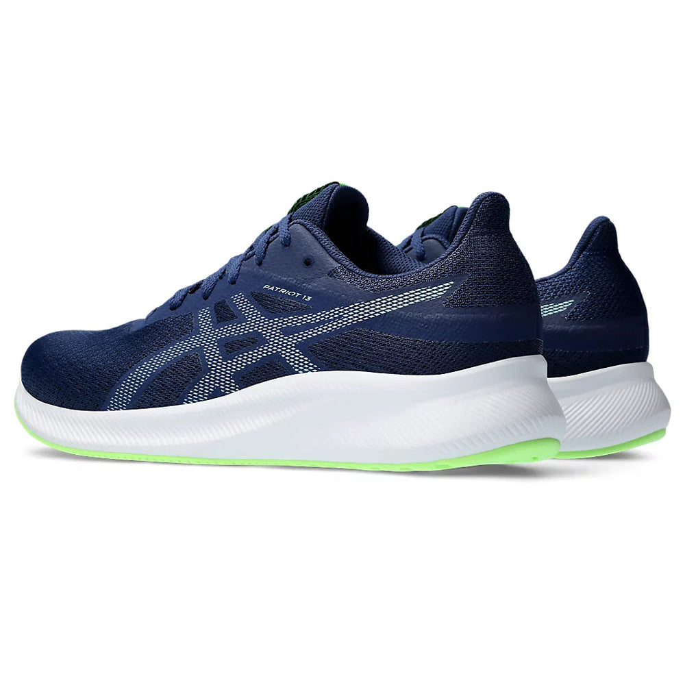 ASICS PATRIOT 13 (M) - BLUE EXPANSE/ILLUMINATE MINT RUNNING SHOES - InstaSport