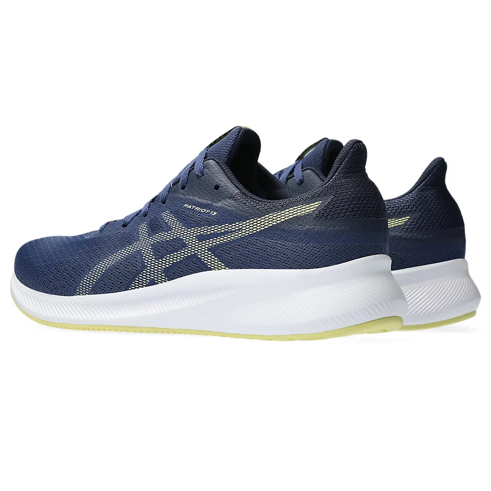 ASICS PATRIOT 13 (M) - DEEP OCEAN/GLOW YELLOW RUNNING SHOES - InstaSport