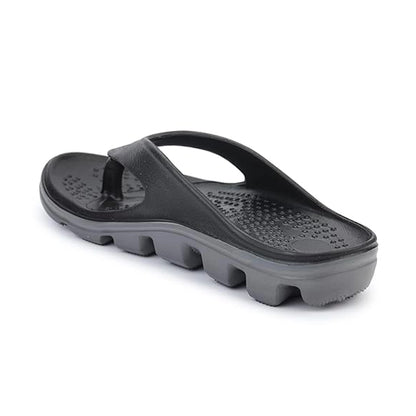 ABROS AZVG0701 Men's Slipper - Black/Dark Gray