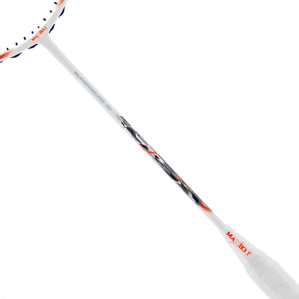 Maxbolt Superstar 10  Badminton Racket (White) - InstaSport