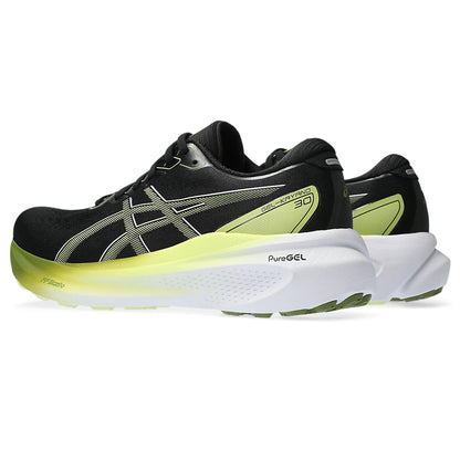 ASICS GEL KAYANO 30 (F) - (BLACK/ GLOW YELLOW) RUNNING SHOES - InstaSport