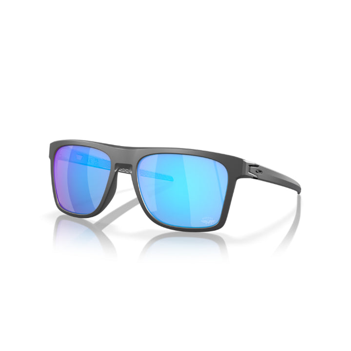 Oakley Leffingwell Matte Dark Grey Prizm Sapphire Sunglass