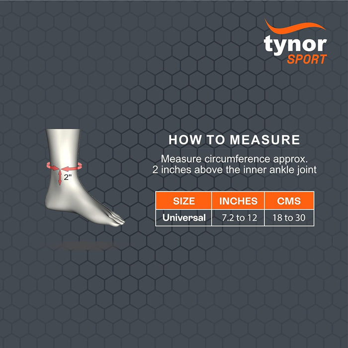 Tynor Ankle Support Neo - Black & Orange