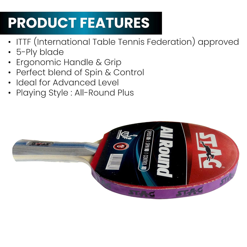 Stag All Round Table Tennis Racquet