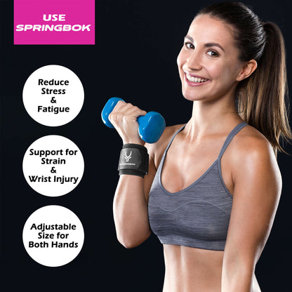 Springbok Carpal Lock Wrist Wrap for Men and Women - InstaSport