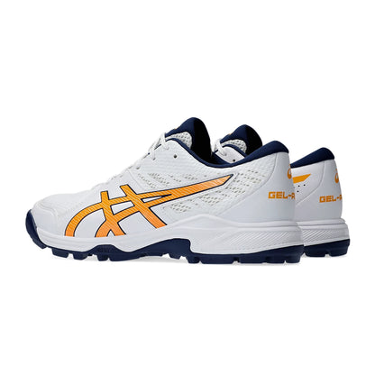 Asics GEL-PEAKE 2 Unisex Cricket Shoes WHITE/STADIUM ORANGE - 1113A036.105