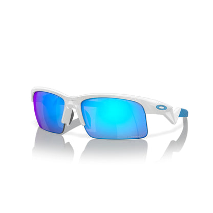 Oakley Capacitor Polished White Prizm Sapphire Sunglass - InstaSport