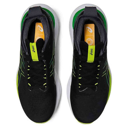 ASICS GEL-NIMBUS 25 (M) - (BLACK/LIME ZEST) - RUNNING SHOES - InstaSport