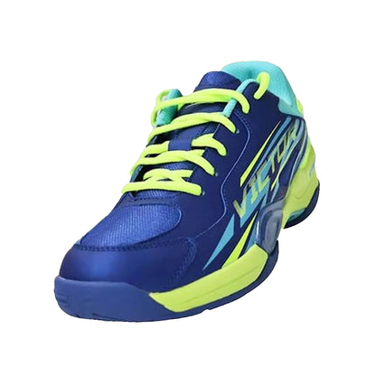 Victor AS-40W All-Around Non-Marking Badminton Shoes U-Shape 3.5- Blue and Green