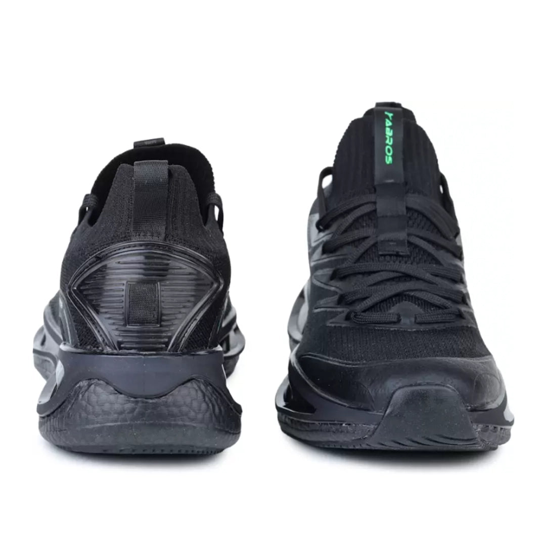 ABROS Mens Swag Sports Shoes - Black/N.Green